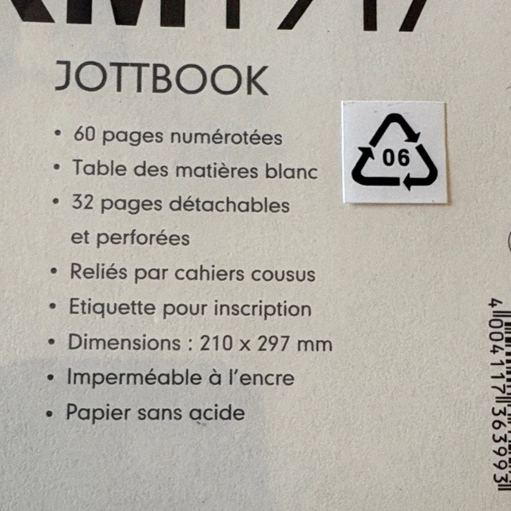 Leuchtturm Jottbook A4 (210x297)‎ 60 pages, 16 pages perforated, ruled, caramel